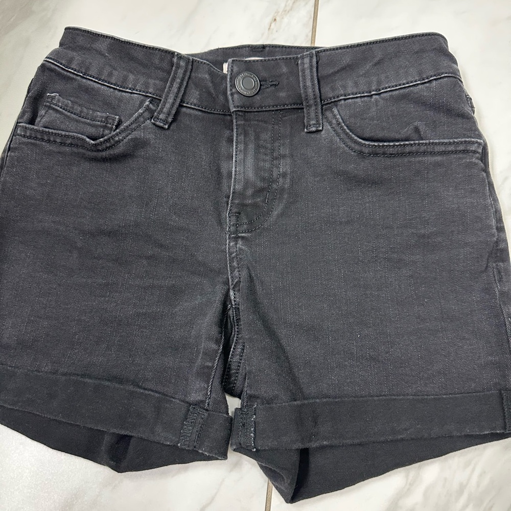 Women's Black Denim Shorts